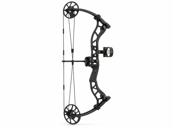 Compound bow, side view